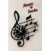 Kişiye Özel Müzik Tasarım Duvar Saati