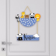 Sevimli Hayvanlar Çocuk Odası Kapı Süsü