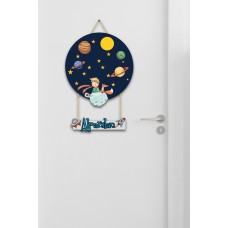 İsme Özel Gezegenler Çocuk Odası Kapı Süsü