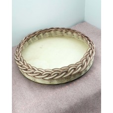 Rattan Özel Tasarım Yuvarlak Tepsi