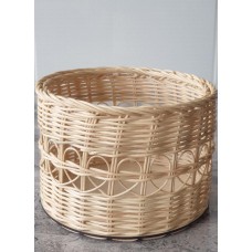Yuvarlak Kalp Desenli Rattan  Sepet