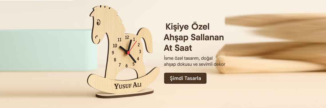 Ev Dekorasyon At Çocuk Saat